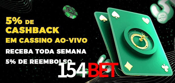 Promoções do cassino ao Vivo 154Bet